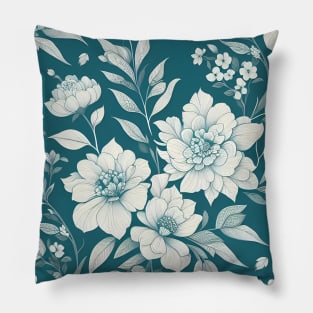 White Flowers Pillow