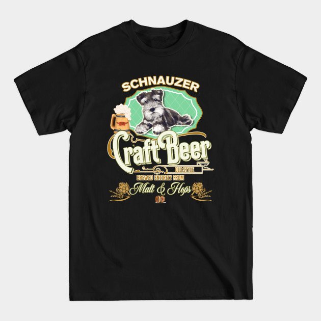 Discover Schnauzer Gifts - Beer Dog lover - Schnauzer - T-Shirt