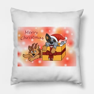 Cattle Dog Christmas Pillow