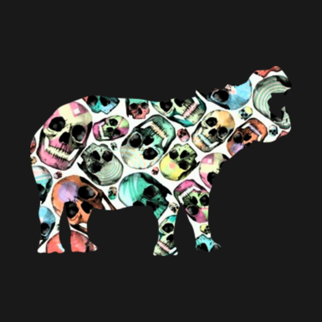 Get Wallpaper Zombie Hippopotamus Skull Halloween Funny Cute Costume Gift Desktop Wallpaper