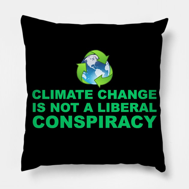 Climate Change - Global Warming - Greta Thunberg Earth Day Pillow by merkraht