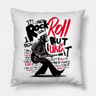 Rock and Roll Chimp Pillow