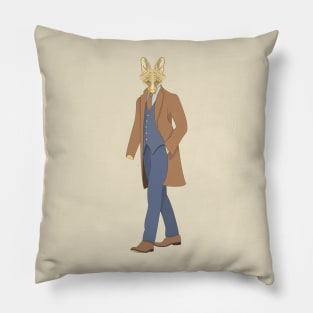 maned wolf detective Pillow