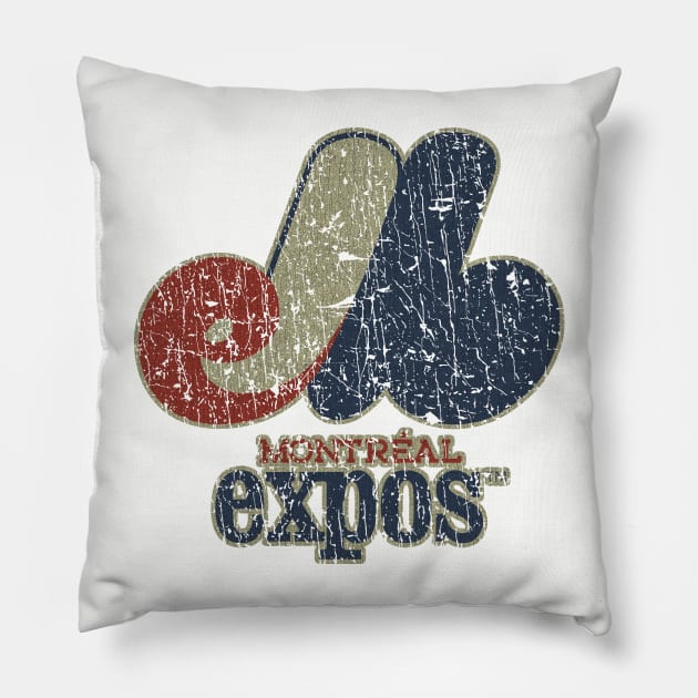 MONTREAL EXPOS 70S - RETRO STYLE Pillow by lekhartimah