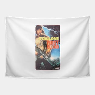 Rambo First Blood VHS - Sylvester Stallone T-Shirt Tapestry