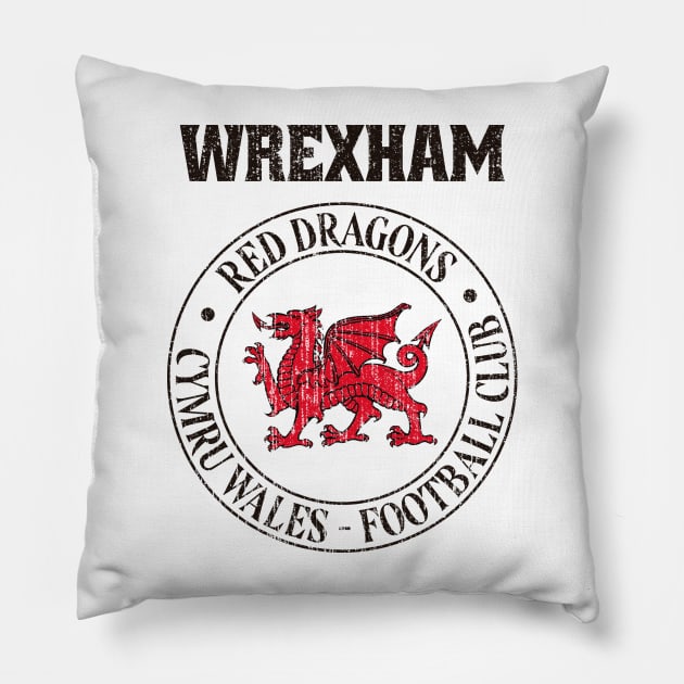 Wrexham Wales Pillow by Christyn Evans