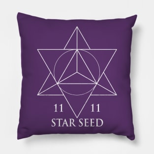 Starseed Tetrahedron Sacred Geometry Pillow