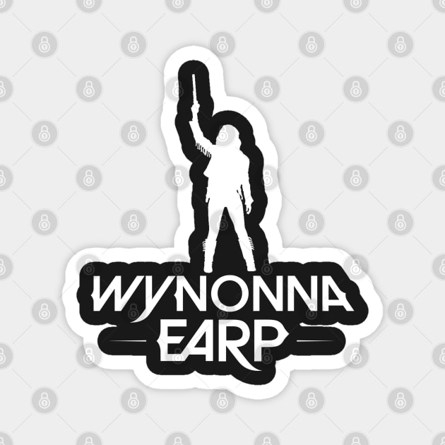 Wynonna Earp Silhouette - white Magnet by VikingElf