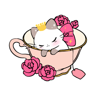 Cat in a teacup design T-Shirt