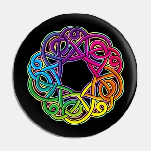 Rainbow Tangle Pin