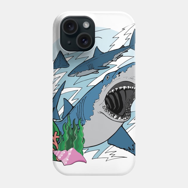 Shark For Boys Gifts Phone Case by macshoptee