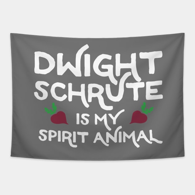 Dwight Schrute is my Spirit Animal Tapestry by PodDesignShop