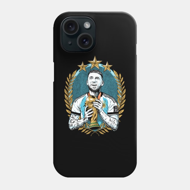 NICOLAS OTAMENDI Phone Case by THE HORROR SHOP