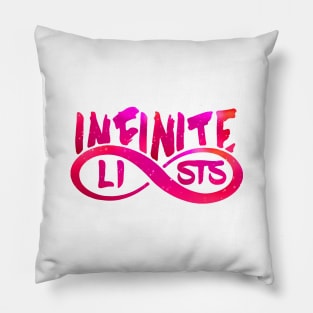 infinite lists merch Pillow