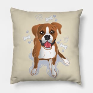 Boxer - Puppy Dog Eyes Pillow