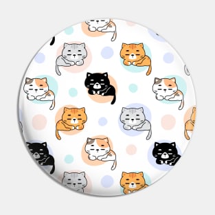 Colorful cat patterns Pin