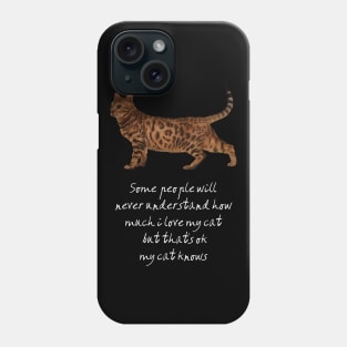 I Love My Cat So Much - T-Shirt V1 Phone Case