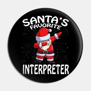 Santas Favorite Interpreter Christmas Pin