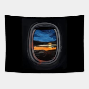 View from plane Tapestry