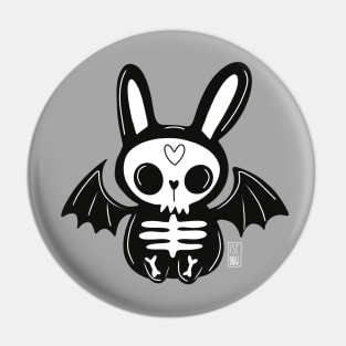 bat rabbit cute bunny goth harajuku Pin