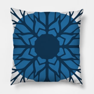 Solid Roots Wreath (Blue) Pillow