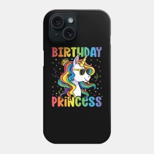 Birthday Princess Shirt Unicorn Girl Phone Case