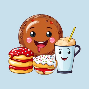 Donut kawaii  junk food T-Shirt cute  funny T-Shirt