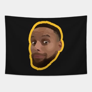 Stephen Curry Memes Face Tapestry