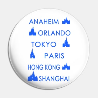 My Cities (Color on White) Pin