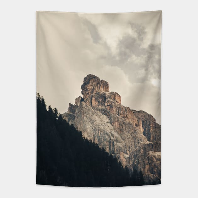 Rocky Mountain Top Tapestry by Luigi Veggetti