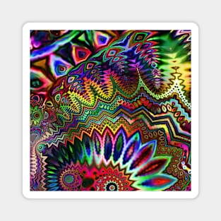 Free Spirit Acid Rainbow Magnet