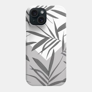 Envelop Leaves decoration. white. black. Phone Case