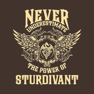 Sturdivant Name Shirt Sturdivant Power Never Underestimate T-Shirt