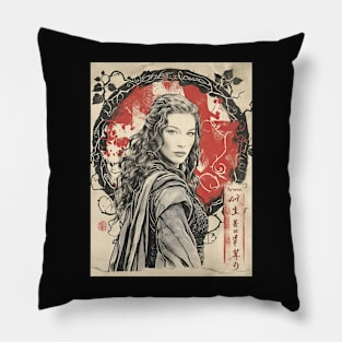 vintage elf princess Pillow