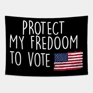 protect my freedom to vote Tapestry