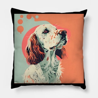 English Toy Spaniel in 80's Pillow