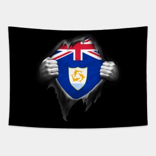 Anguilla Flag Anguillan Roots DNA Pride Gift Tapestry