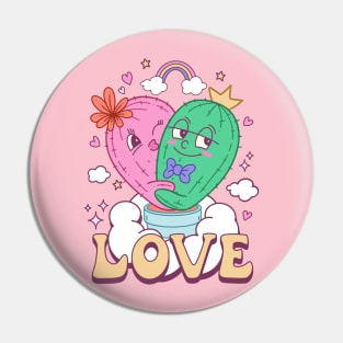 Love Valentine T-Shirt Retro Pin