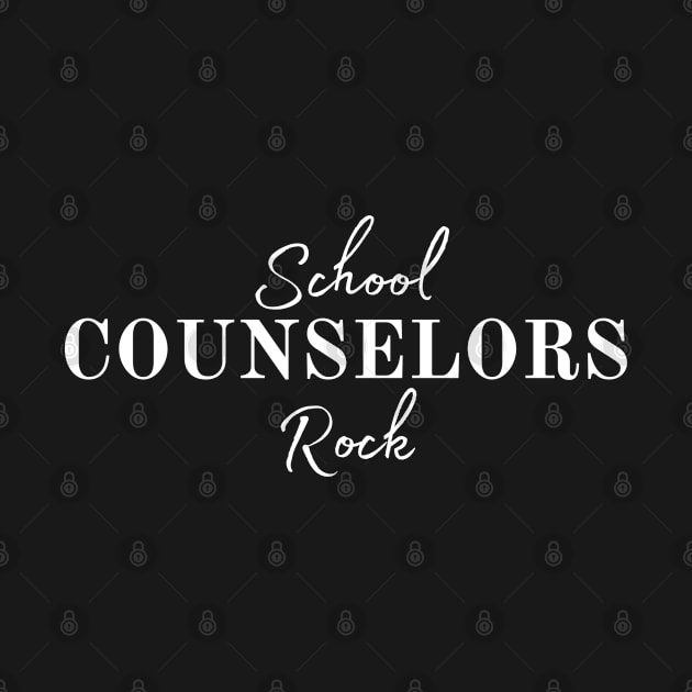 School Counselors Rock by HobbyAndArt