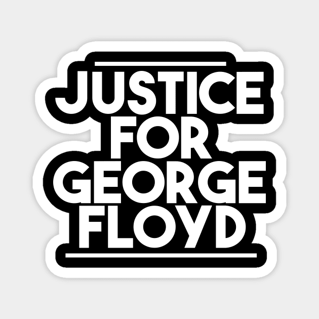 Justice for George Floyd Magnet by GOG designs