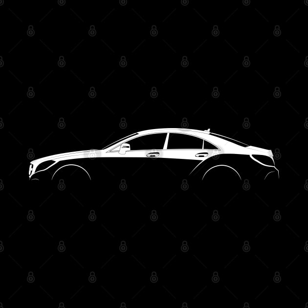 Mercedes-Benz CLS-Class (C218) Silhouette by Car-Silhouettes