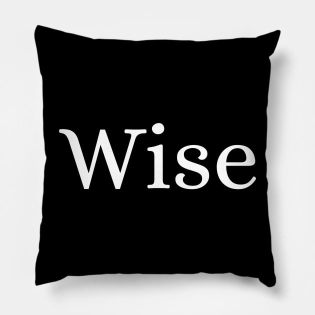 Wise Pillow by Des
