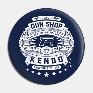Kendo Gun Shop Grunge Pin