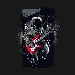 Guitarnout on the moon T-Shirt