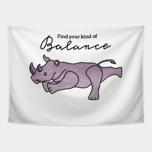 Rhino Yoga Tapestry