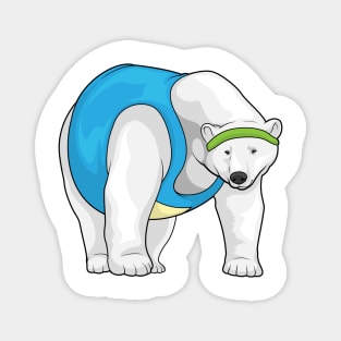 Polar bear Running Fitness Magnet