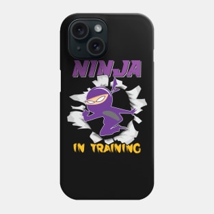 Ninja in Training Karate Gifts for Boys Kids Phone Case