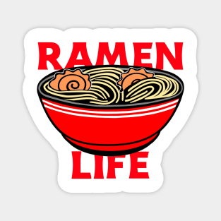 RAMEN Life Ramen Red Noodle Bowl With Pork Magnet