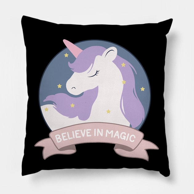 Unicorn Pillow by valentinahramov