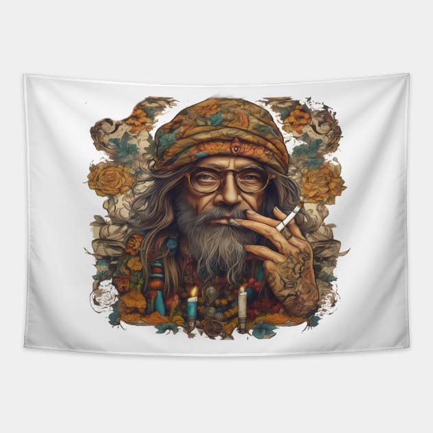 Happy Hippy Tapestry by sailorsam1805